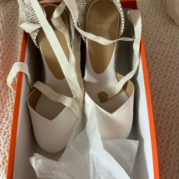 Castaner White Espadrille Wedges - Picture 6 of 6